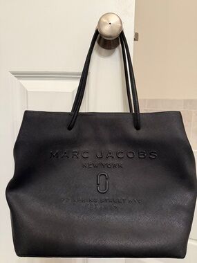 Marc Jacobs Black Embossed Tote